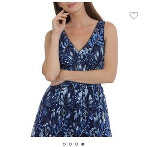 Beautiful sequined dress in shades of blue